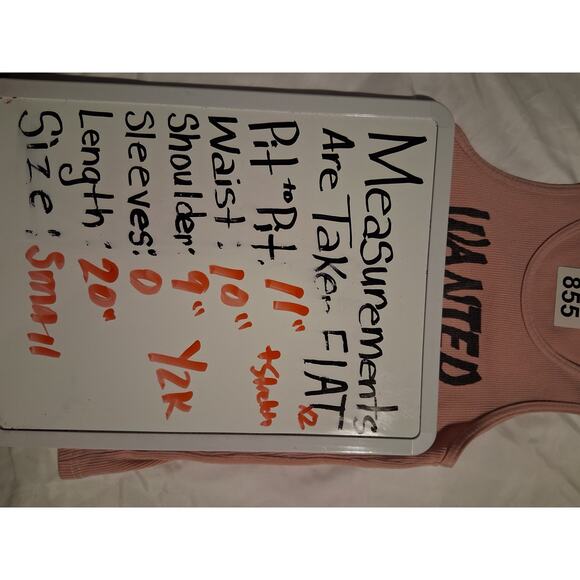 Y2K Wet Seal Women's size Small Grungecore Academia Ribbed Boyfriend Wanted Tank - Picture 9 of 12